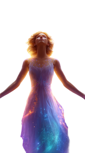 Divine Cosmic Woman V3 Vinyl Car Decal Sticker – Waterproof & UV-Resistant 9.706666666666667"