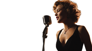 Vintage Jazz Singer V27 Vinyl Car Decal Sticker – Waterproof & UV-Resistant 2.72"