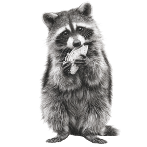 Raccoon Eating Tacos Vinyl Car Decal Sticker – Waterproof & UV-Resistant 3.4133333333333336"