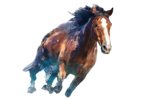 Majestic Brown Horse V3 Vinyl Car Decal Sticker – Waterproof & UV-Resistant 5.97333333333333