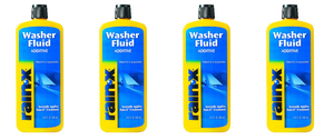 4x Rain-X Windshield Washer Fluid Additive | Apply Rain-X Technology | Enhance Visibility & Safety