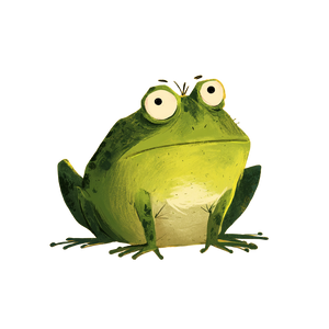 Goofy Frog Vinyl Car Decal Sticker – Waterproof & UV-Resistant 3.4133333333333336"