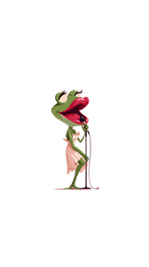 Burlesque Frog Vinyl Car Decal Sticker – Waterproof & UV-Resistant 4.8533333333333335"