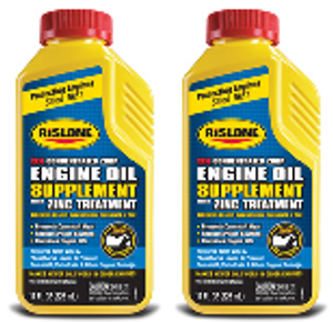 2x Rislone High Performance Oil Additive | Prevents Wear, Reduces Scuffing, Increases Engine Life | 11oz Bottle | Zinc Treatment