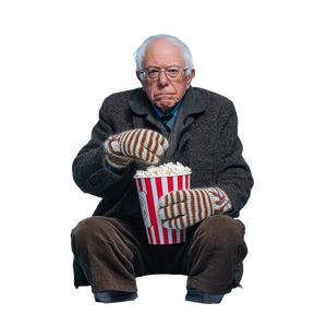 Bernie Sanders Popcorn V2 Vinyl Car Decal Sticker – Waterproof & UV-Resistant 3.4133333333333336"