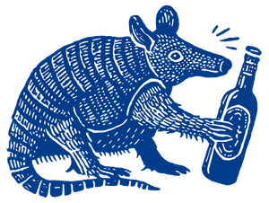 Armadillo With Beer Vinyl Car Decal Sticker – Waterproof & UV-Resistant 3.0933333333333333"