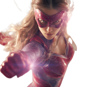 Colorful Superheroine V5 Vinyl Car Decal Sticker – Waterproof & UV-Resistant 3.4133333333333336"