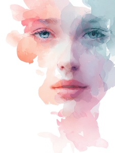 Dreamy Feminine Portrait Vinyl Car Decal Sticker – Waterproof & UV-Resistant 8.213333333333333"