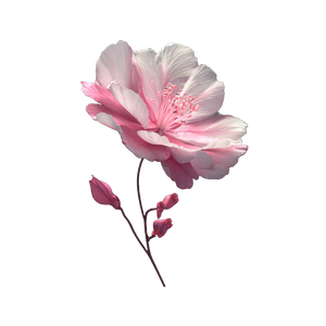 Pink Flower V6 Vinyl Car Decal Sticker – Waterproof & UV-Resistant 3.4133333333333336"