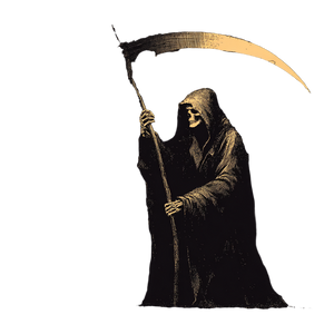 Grim Reaper Scythe V10 Vinyl Car Decal Sticker – Waterproof & UV-Resistant 3.4133333333333336"
