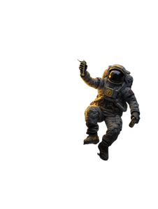 Astronaut Graffiti Artist Vinyl Car Decal Sticker – Waterproof & UV-Resistant 8.213333333333333"