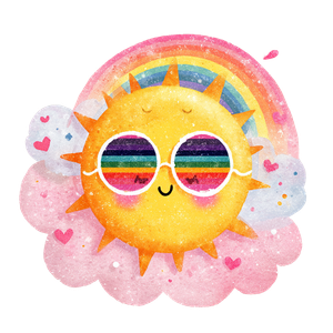 Kawaii Sun Sticker Vinyl Car Decal Sticker – Waterproof & UV-Resistant 3.4133333333333336"