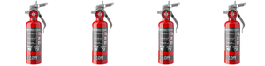 4x MAXOUT  1 Pound Fire Extinguisher | High Quality Steel, UL Rated 2-B:C, Compact, Easy to Use