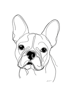 French Bulldog Face V2 Vinyl Car Decal Sticker – Waterproof & UV-Resistant 8.213333333333333"