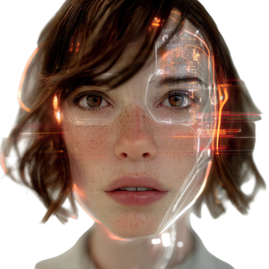 Tech-Infused Portrait Vinyl Car Decal Sticker – Waterproof & UV-Resistant 6.826666666666667"