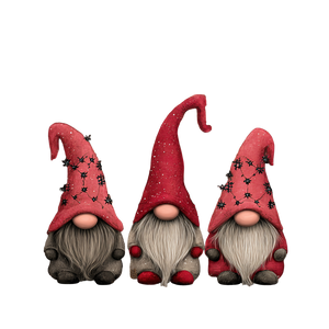 Whimsical Christmas Gnomes V2 Vinyl Car Decal Sticker – Waterproof & UV-Resistant 3.4133333333333336"