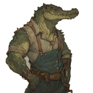 Crocodile Man Vinyl Car Decal Sticker – Waterproof & UV-Resistant 6.826666666666667"
