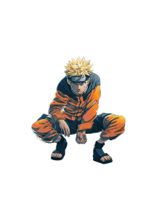Naruto Action Pose V2 Vinyl Car Decal Sticker – Waterproof & UV-Resistant 4.1066666666666665"