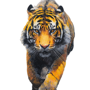 Abstract Tiger Splash Vinyl Car Decal Sticker – Waterproof & UV-Resistant 3.4133333333333336"