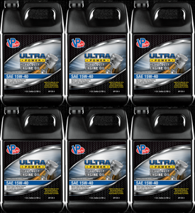 6x VP Racing Ultra Power SAE 15W-40 Synthetic Blend Oil | Superior Wear Protection