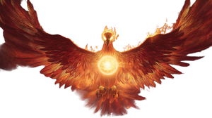 Majestic Flaming Phoenix V2 Vinyl Car Decal Sticker – Waterproof & UV-Resistant 5.4