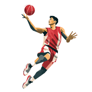 Asian Basketball Player V7 Vinyl Car Decal Sticker – Waterproof & UV-Resistant 3.4133333333333336"