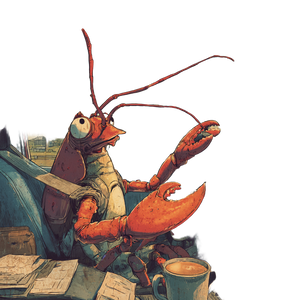 Lobster Driver V2 Vinyl Car Decal Sticker – Waterproof & UV-Resistant 3.4133333333333336"