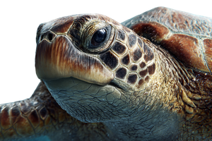 Ocean Turtle Portrait Vinyl Car Decal Sticker – Waterproof & UV-Resistant 2.986666666666667"