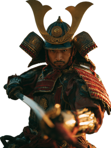Samurai Warrior Portrait V8 Vinyl Car Decal Sticker – Waterproof & UV-Resistant 8.213333333333333"