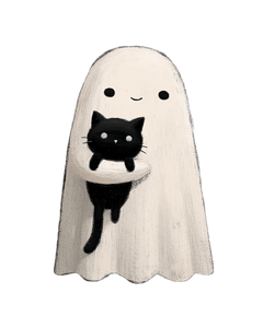 Cute Ghost Painting V7 Vinyl Car Decal Sticker – Waterproof & UV-Resistant 4.0"