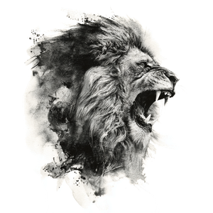 Angry Lion Tattoo V7 Vinyl Car Decal Sticker – Waterproof & UV-Resistant 6.826666666666667"