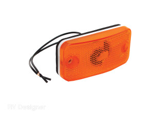 Upgrade with Amber Clearance Light|Fleetwood Style|Halogen Bulb|Easy Installation Upgrade with Amber Clearance Light|Fleetwood Style|Halogen Bulb|Easy Installation