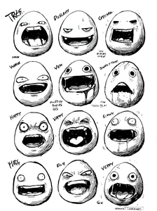 Emotional Egg Expressions Vinyl Car Decal Sticker – Waterproof & UV-Resistant 8.426666666666666"