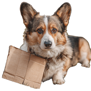 Protesting Corgi Vinyl Car Decal Sticker – Waterproof & UV-Resistant 6.826666666666667"