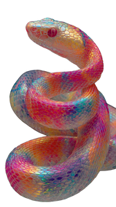 Metallic Snake Vinyl Car Decal Sticker – Waterproof & UV-Resistant 9.706666666666667"