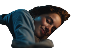 Sleeping Young Woman V14 Vinyl Car Decal Sticker – Waterproof & UV-Resistant 5.4
