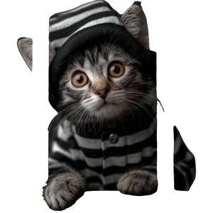 Prison Kitten Vinyl Car Decal Sticker – Waterproof & UV-Resistant 3.4133333333333336"