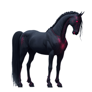 Vampire Fantasy Horse Vinyl Car Decal Sticker – Waterproof & UV-Resistant 3.4133333333333336"