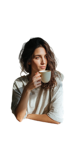 Introspective Tea Moment Vinyl Car Decal Sticker – Waterproof & UV-Resistant 4.8533333333333335"