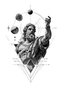Zeus Cyberpunk Tattoo Vinyl Car Decal Sticker – Waterproof & UV-Resistant 4.213333333333333"