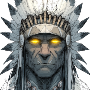Glowing-Eyed Warrior Vinyl Car Decal Sticker – Waterproof & UV-Resistant 6.826666666666667"