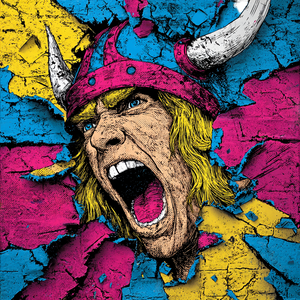 Viking Warrior Burst V2 Vinyl Car Decal Sticker – Waterproof & UV-Resistant 6.826666666666667"