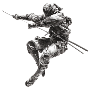 Retro Ninja Sketch V3 Vinyl Car Decal Sticker – Waterproof & UV-Resistant 3.4133333333333336" Retro Ninja Sketch V3 Vinyl Car Decal Sticker – Waterproof & UV-Resistant 3.4133333333333336"