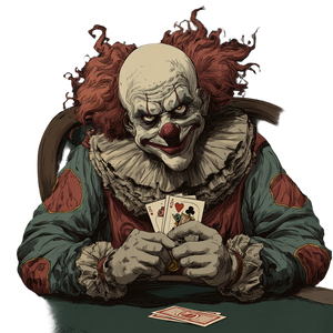 Evil Grinning Clown Vinyl Car Decal Sticker – Waterproof & UV-Resistant 3.4133333333333336"