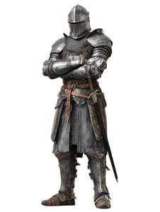 Armored Medieval Knight V3 Vinyl Car Decal Sticker – Waterproof & UV-Resistant 8.213333333333333"