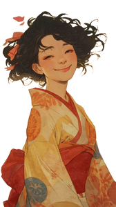 Graceful Kimono Woman V10 Vinyl Car Decal Sticker – Waterproof & UV-Resistant 4.8533333333333335"