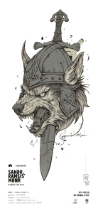Angry Wolf Tattoo V11 Vinyl Car Decal Sticker – Waterproof & UV-Resistant 5.333333333333333"