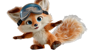 Anthropomorphic Fox Character Vinyl Car Decal Sticker – Waterproof & UV-Resistant 5.4