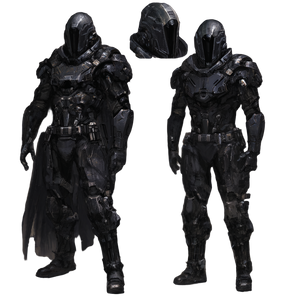 Scifi Super Soldier Vinyl Car Decal Sticker – Waterproof & UV-Resistant 3.4133333333333336"