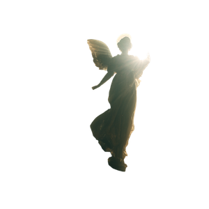 Ethereal Angel Silhouette Vinyl Car Decal Sticker – Waterproof & UV-Resistant 3.4133333333333336"